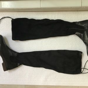 Bicoastal over the knee suede boots